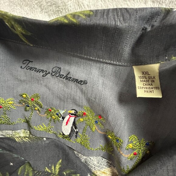 Tommy Bahama Mens X Mas Hawaiian Silk XXL Short Sleeve Limited Edition - Picture 3 of 7